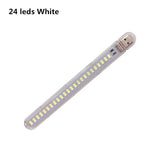 lampe led rechargeable 10 leds blanc moderne flexo usb portable camping