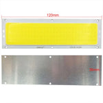 plaque led moderne 120x36mm blanc jaune grille led 12v