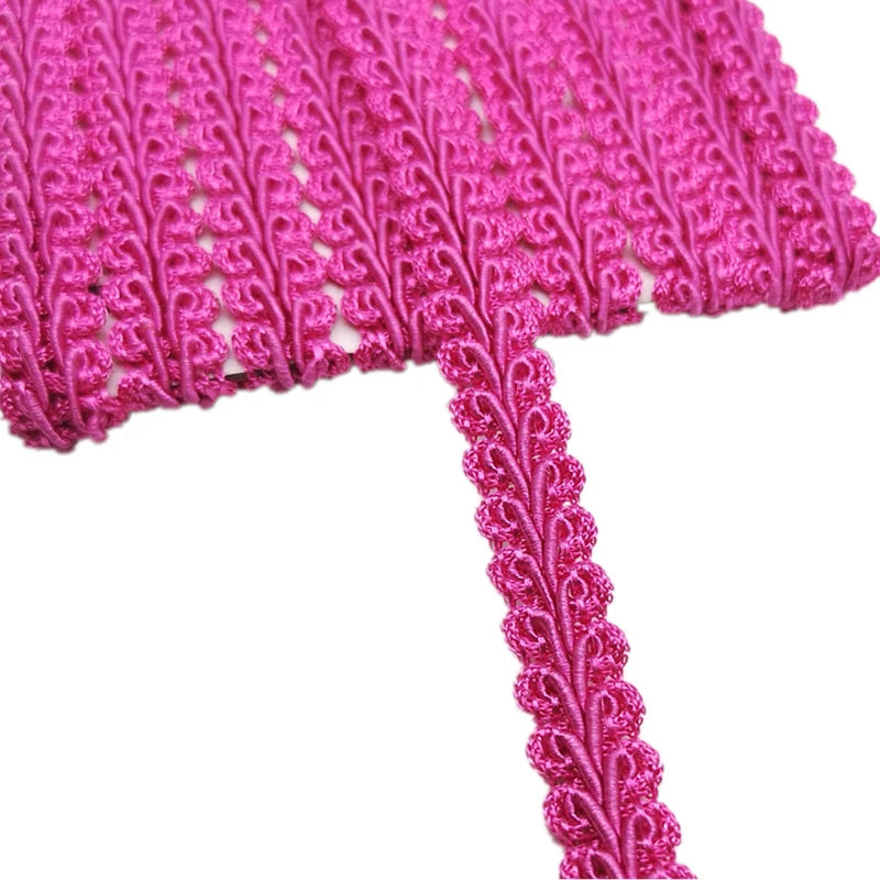 ruban dentelle motif floral couleur rose bleu violet classique yards polyester coton echangement mariage
