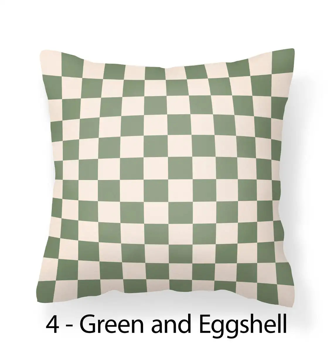 housse coussin velours carreaux vert clair blanc moderne nordique décoration intérieure lit canapé salon