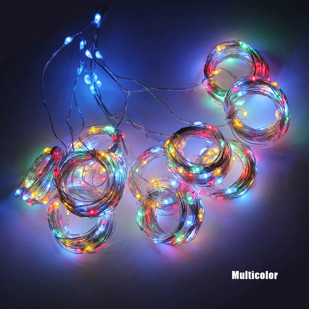 guirlande lumineuse led multicolore blanc chaud froid décoration intérieure noël mariage vacances télécommande usb