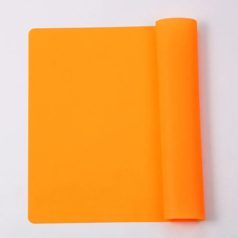 tapis cuisine silicone moderne vert bleu rouge orange marron uni durable respectueux environnement