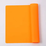 tapis cuisine silicone moderne vert bleu rouge orange marron uni durable respectueux environnement
