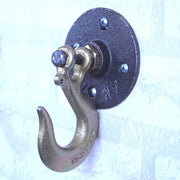 Patère murale vintage en fer noir pour salle de bain, style créatif et élégant