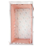 lit bébé drap montgolfières nuages carreaux 190cm 360cm doux moderne coton roseclair