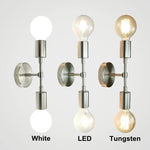 Applique murale LED double tête noire