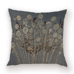 taies d'oreiller carrées fleur vintage polyester blanc décoratives