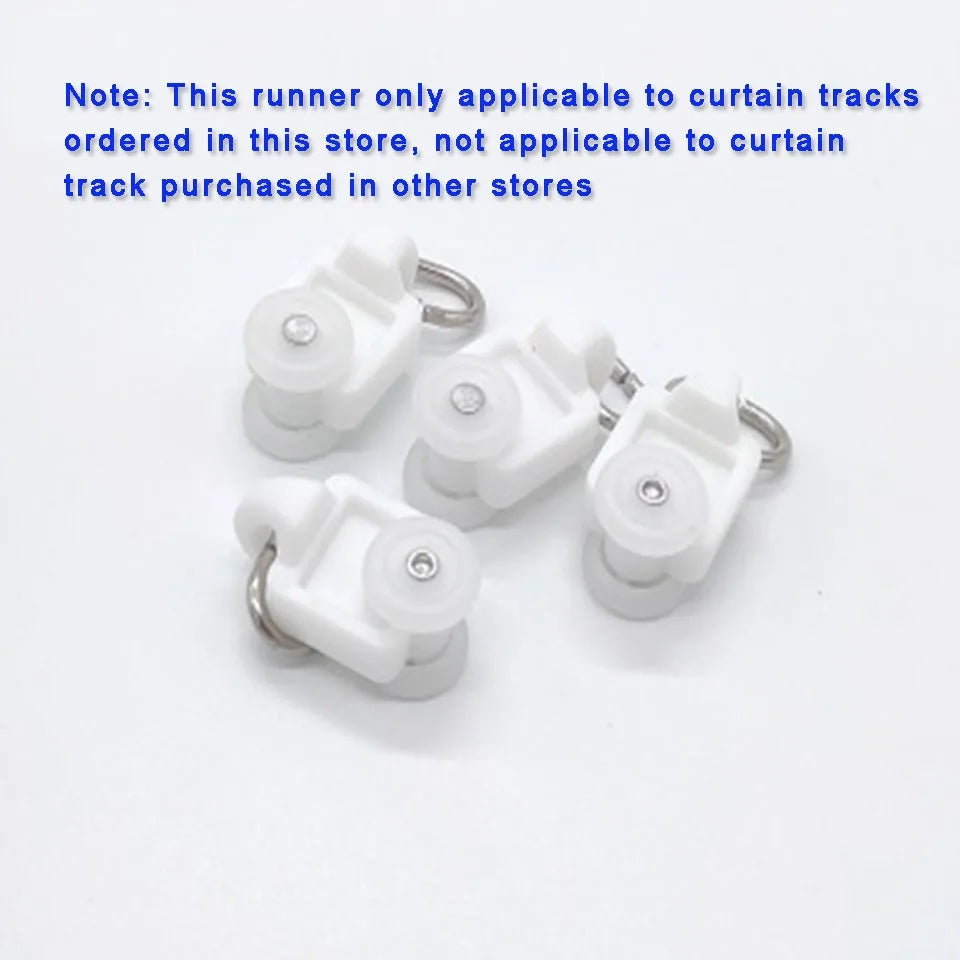 rideaux rouleau blanc moderne poulie rail accessoire maison intelligent crochet anneaux métalliques