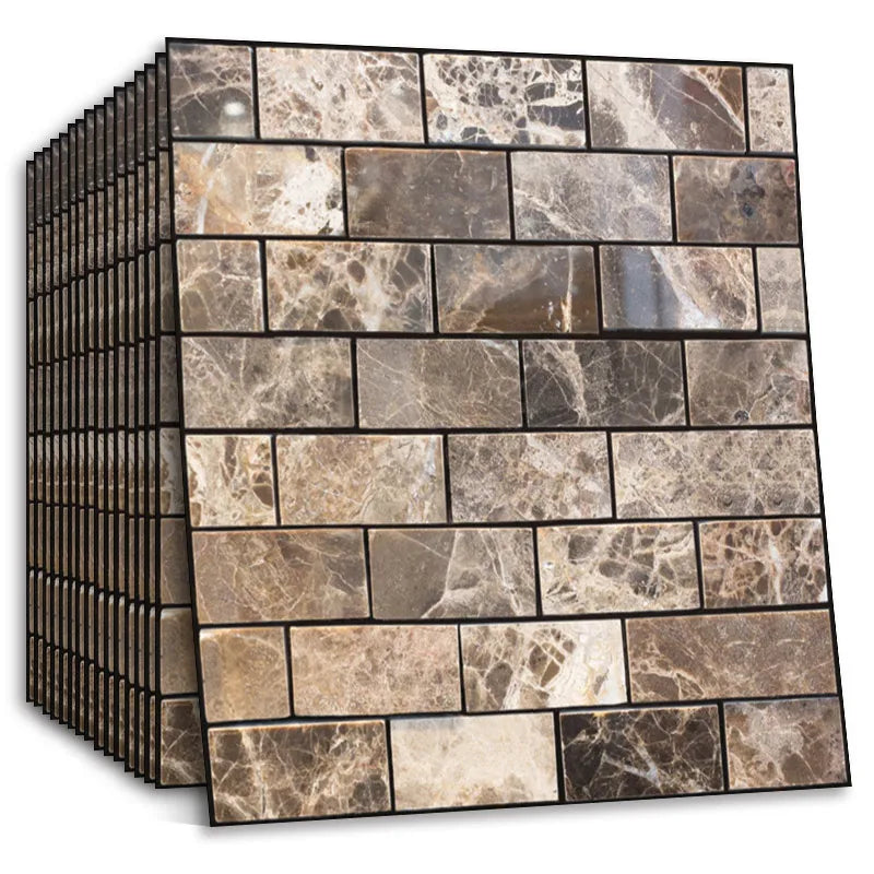 carreaux muraux marbrés adhésifs modernes résistants l'eau sans formaldéhyde respectueux environnement salon chambre enfants