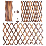 grille jardin bois marron structure diagonale moderne extensibleextérieur decoration escalade tapis