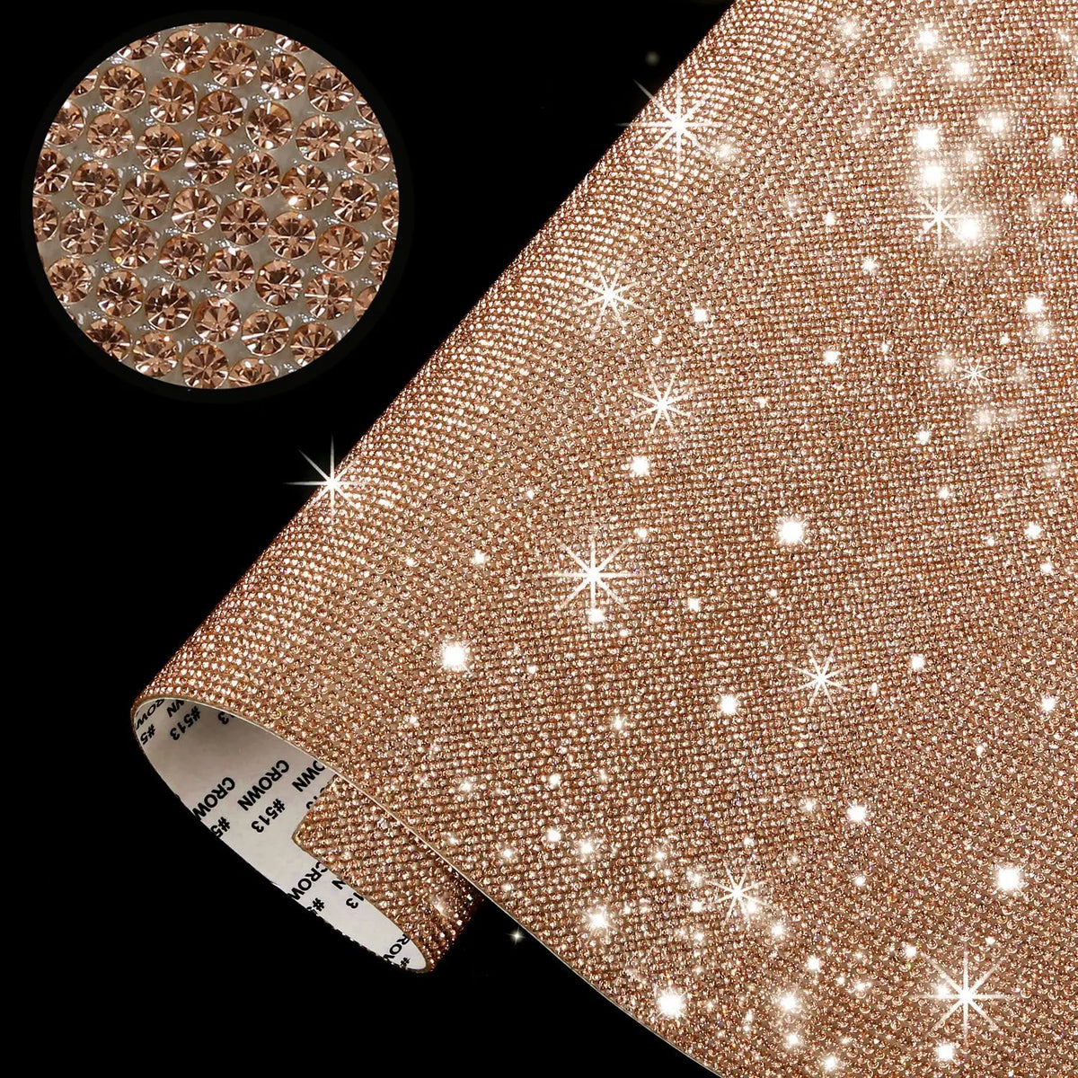 papier décoratif pailleté brillant adhésif or rose argent moderne élégant bricolage décoration vêtement
