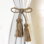 ruban franges classique polyester vert foncé beige gris clair bleu marine or argent bleu