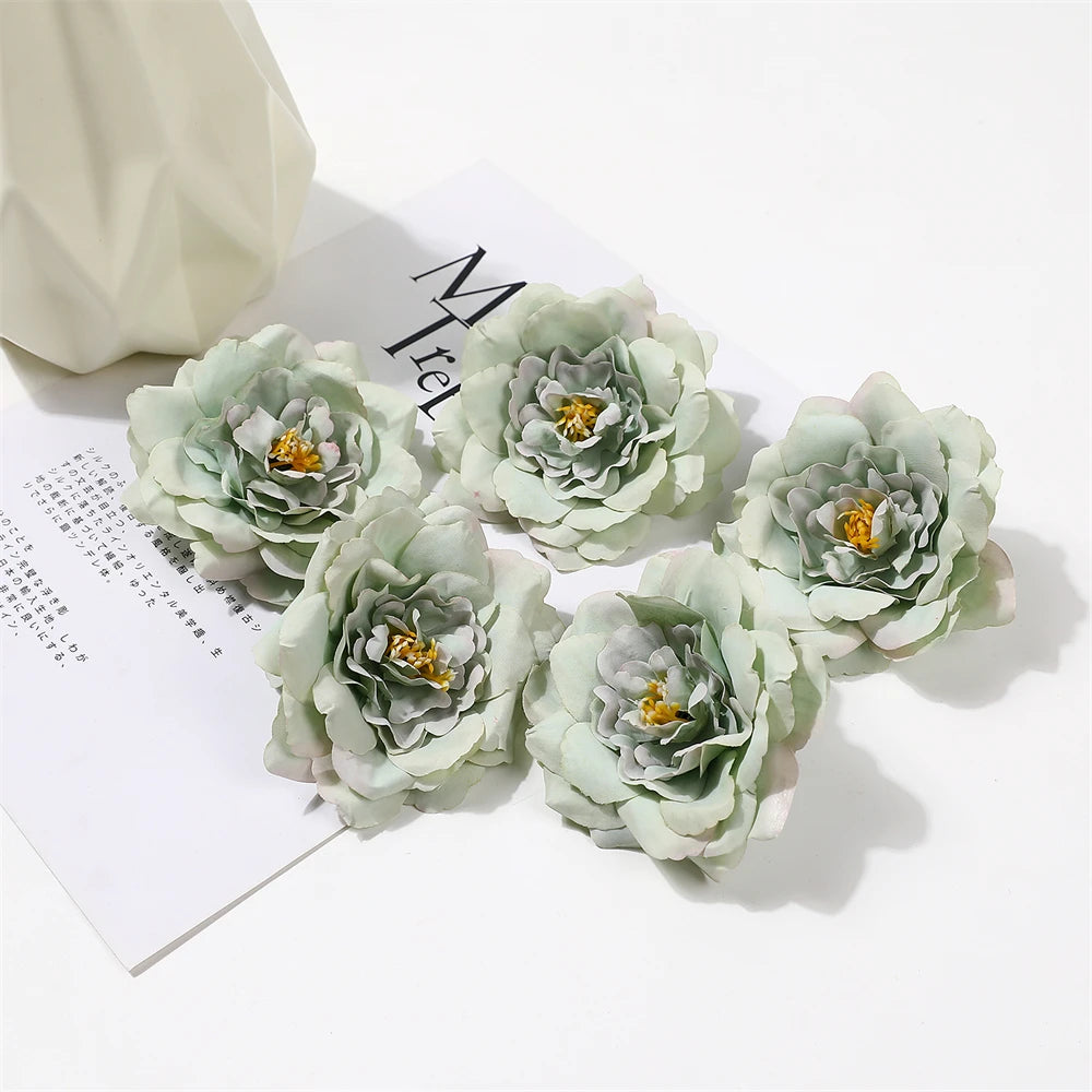 fleurs artificielles roses pivoines soie decoration maison romantique violet blancintérieur mariage