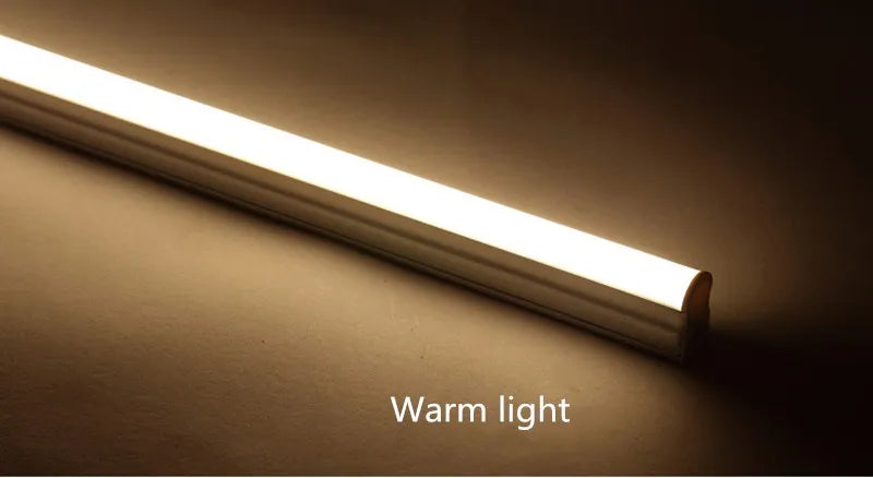 tubes led t5 t8 30cm 60cm blanc chaud froid bleu vert rouge lisse moderne