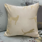 coussin léopard moderne gris décoratif maison lit carré polyester 45x45cm