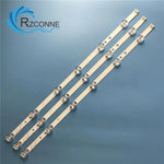 bande lumineuse 32 inch blanc doré moderne fixations 590x15mm 094v