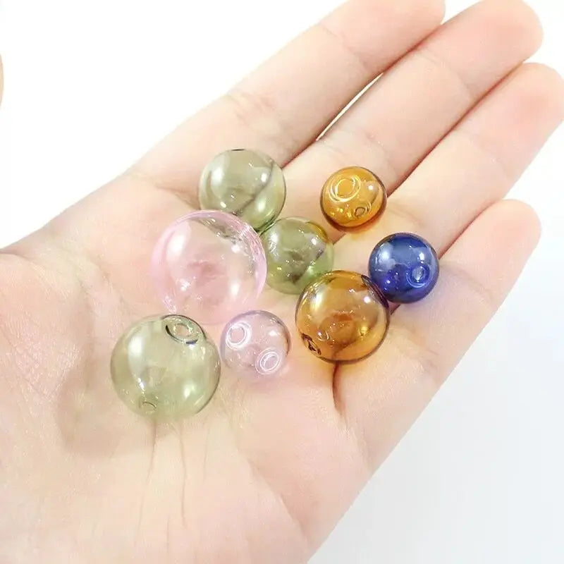 verre transparentes diverses couleurs modernes lisses anneaux intérieurs fixation 30mm pièces