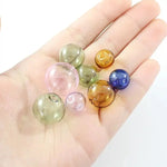 verre transparentes diverses couleurs modernes lisses anneaux intérieurs fixation 30mm pièces