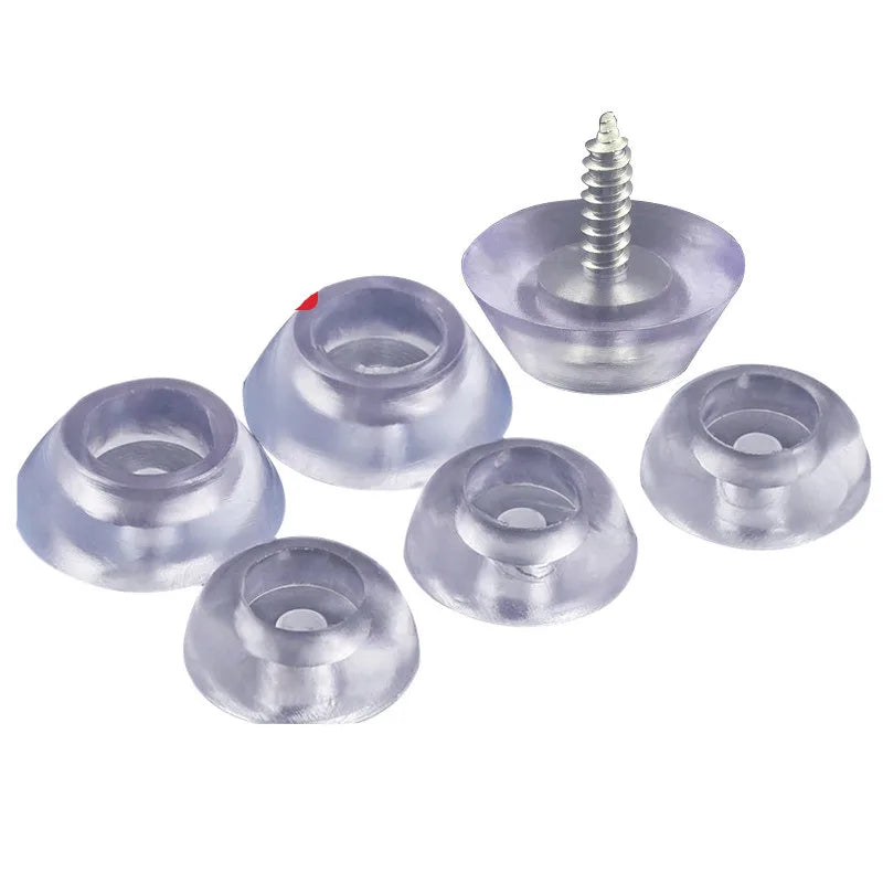 protector pieds silicone transparent vis moderne cache pieds rond lisse usure silencieux