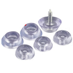 protector pieds silicone transparent vis moderne cache pieds rond lisse usure silencieux