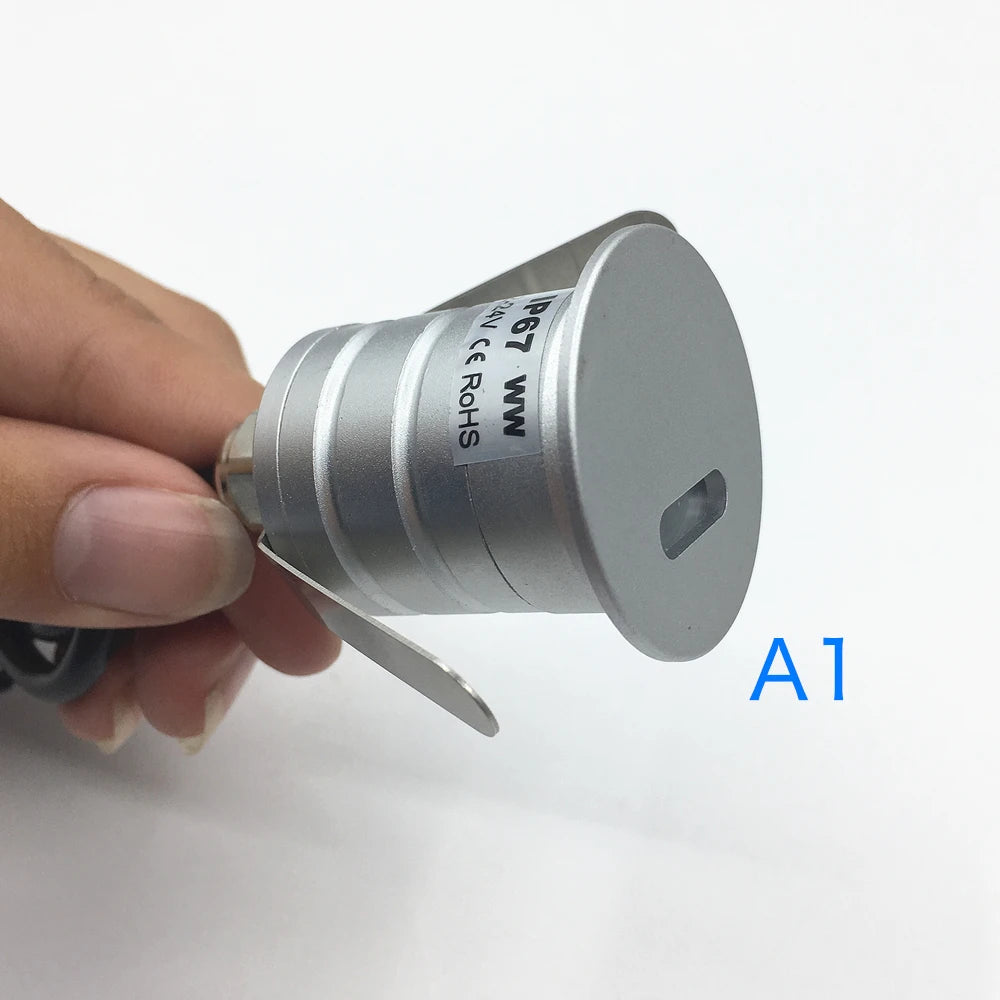 lumière led spot argenté ip67 extérieure moderne 12v 24v 6000k 3000k 4000k