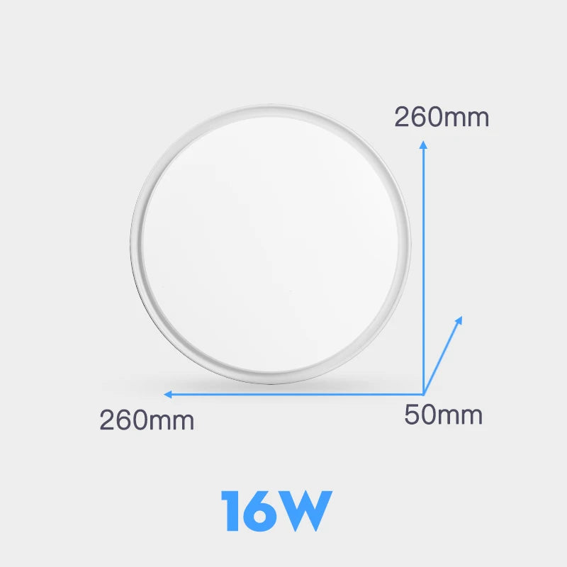 plafonnier led moderne plaque lumineuse blanche minimaliste salon maison éclairage intérieur plat