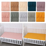 drap housse berceau coton rose clair beige vert foncé gris marron jaune violet rayures