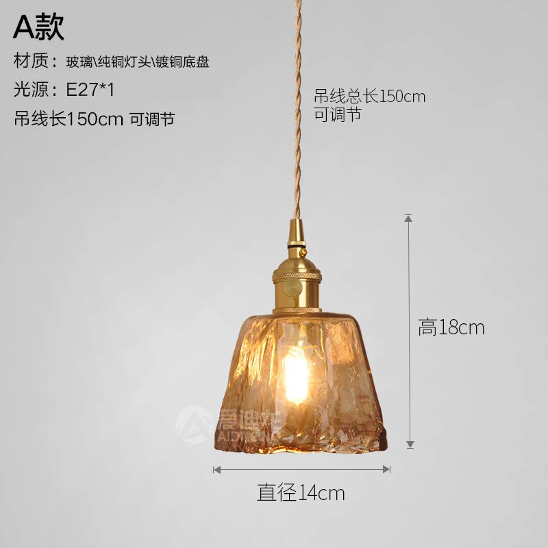suspension lumineuse marron translucide texture marbrée vintage ampoule e27 pendentif chambre salon