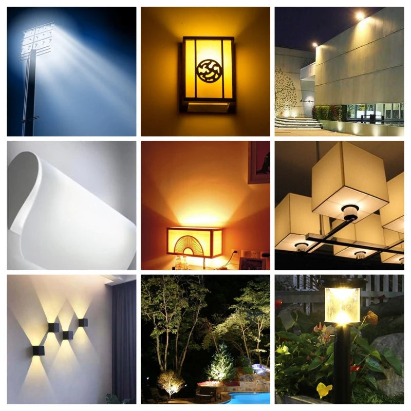 ampoules led cob blanc chaud 2700k 3500k 10w 20w 78mm 118mm moderne transparentes