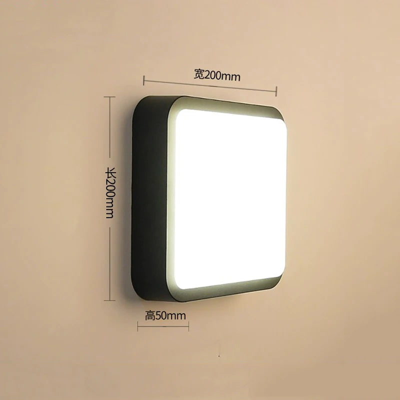 lampe murale moderne adhésive noir blanche ip65 extérieure