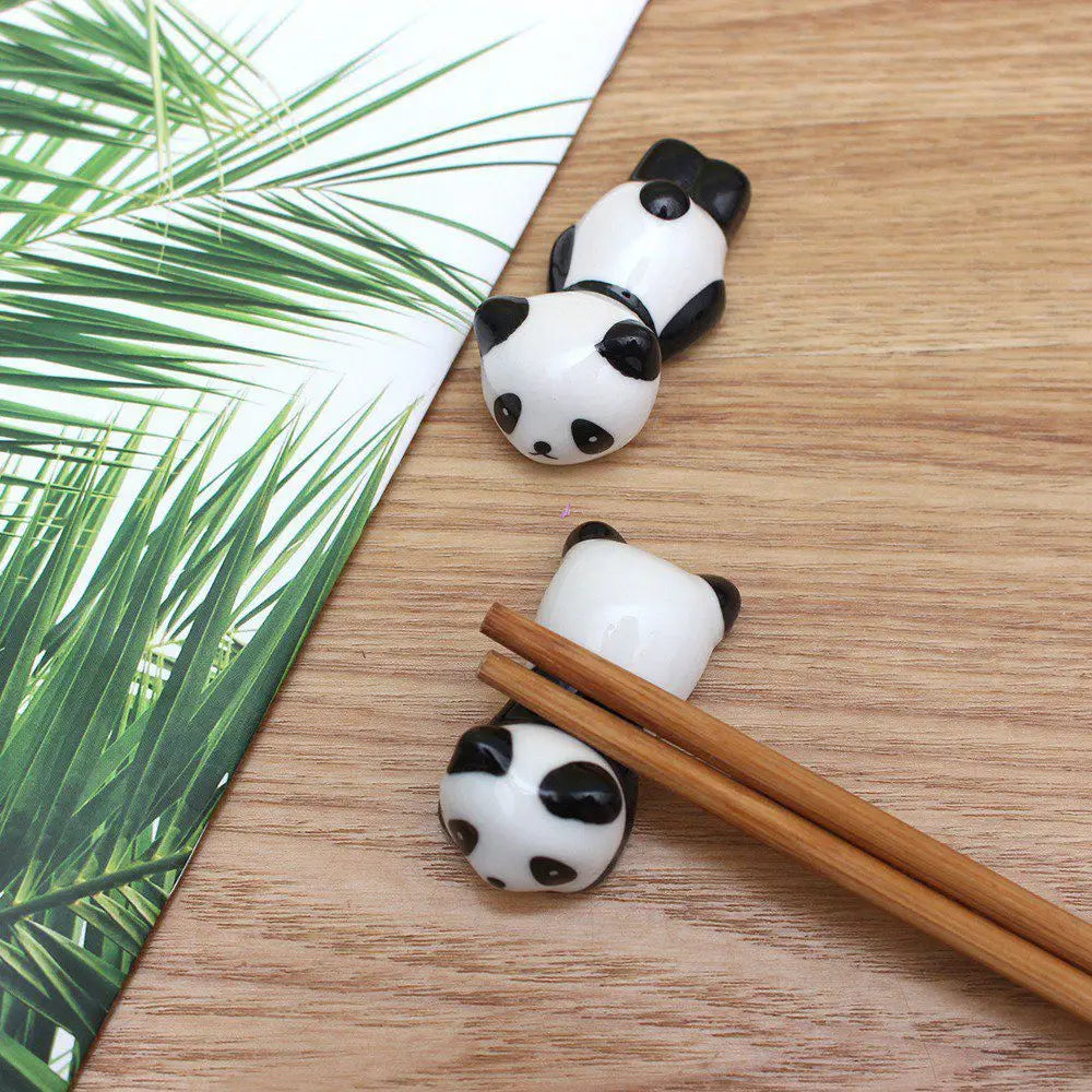 Support de baguettes panda gris