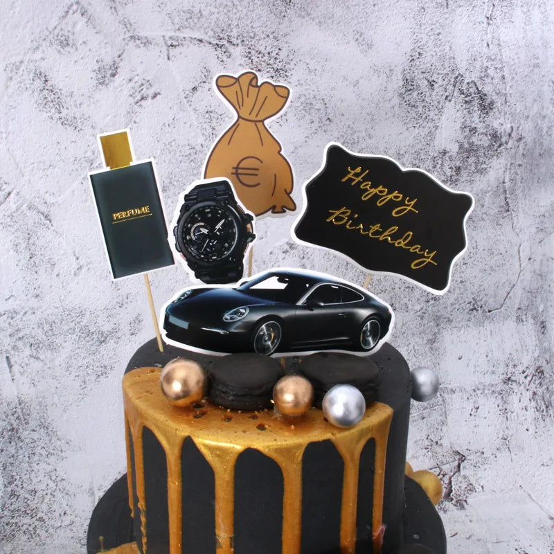décoration gâteau thème batman captain america chauves souris ville super héros anniversaire enfant festivité