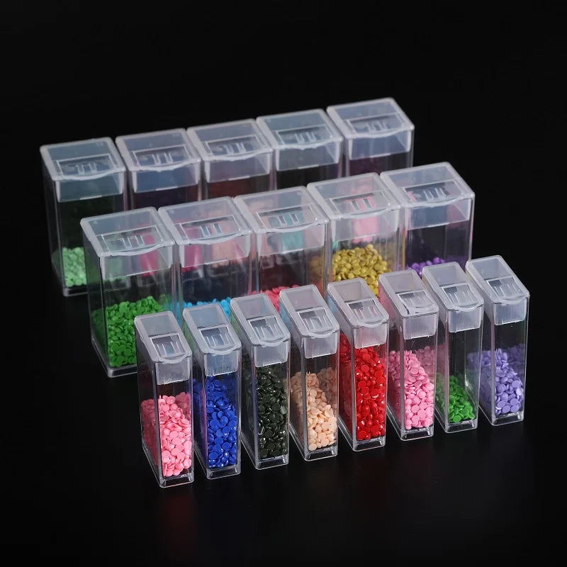 boîtes rangement transparentes compartiments modernes poignée pratique 32pcs 40pcs 48pcs 56pcs 64pcs