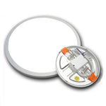 plafonnier led blanc moderne 15w 20w rond carré opacité aluminium