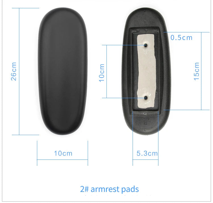 appuie bras chaise plastique noir moderne réglable pièces fixations