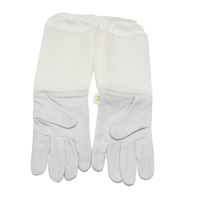 gants apiculture protection anti abeilles peau mouton maille blanc taille xxl xxxl