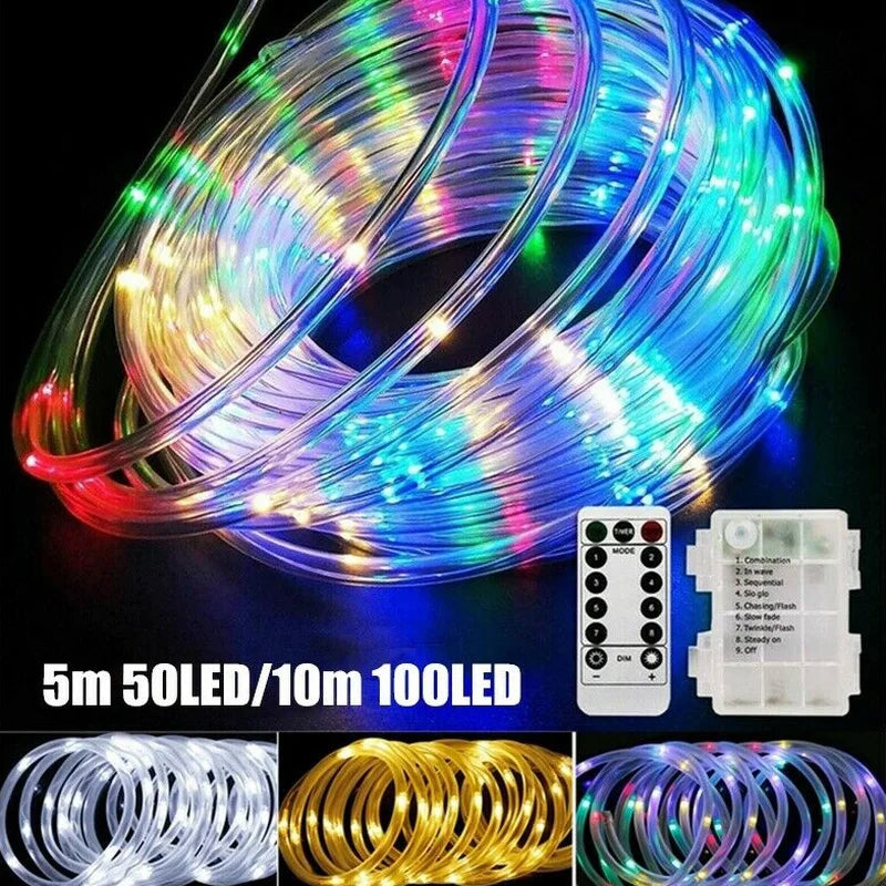 ruban lumineux led multicolore filé moderne télécommande adhésif noël anniversaire mariage fêtes années nouvelles