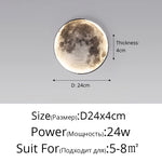 lumière murale lune moderne gris blanc relief adhésive led quotidienne chambre salon entrée
