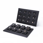 support bague noir clips moderne présentoir bijoux exposant bagues luxe affichage retail organiser vitrine