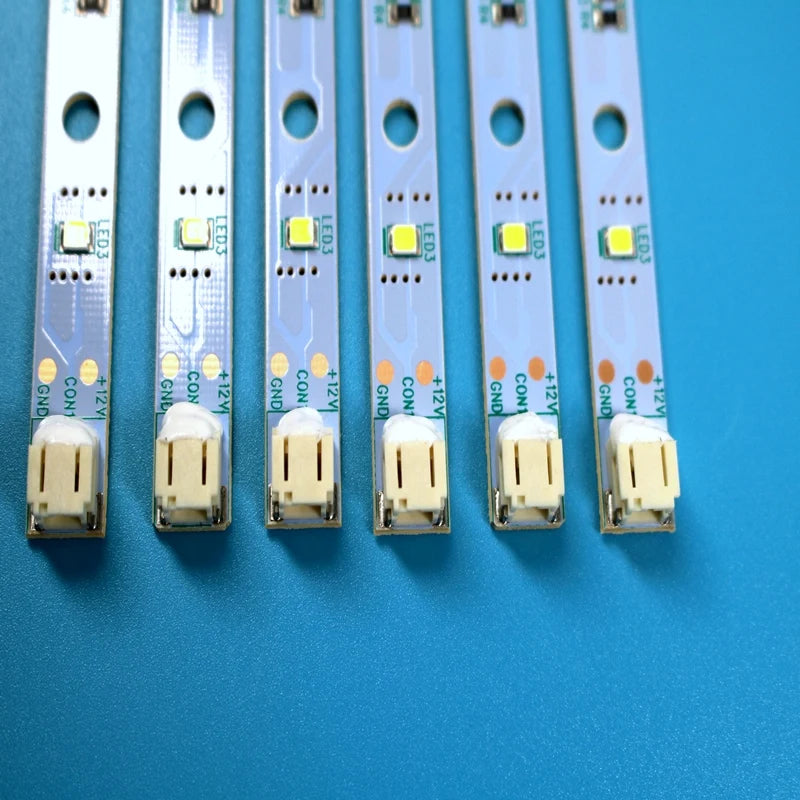 bande led blanc jaune circuits imprimés connecteurs souder diodes modernes technologie accesoires industriels