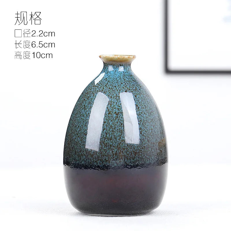 vases céramique modernes dégradé couleurs effet craquelé opacité totale artisanal résistant corrosion petits pots