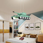 Suspension char militaire vert jaune contemporaine télécommande chambre salon étudié
