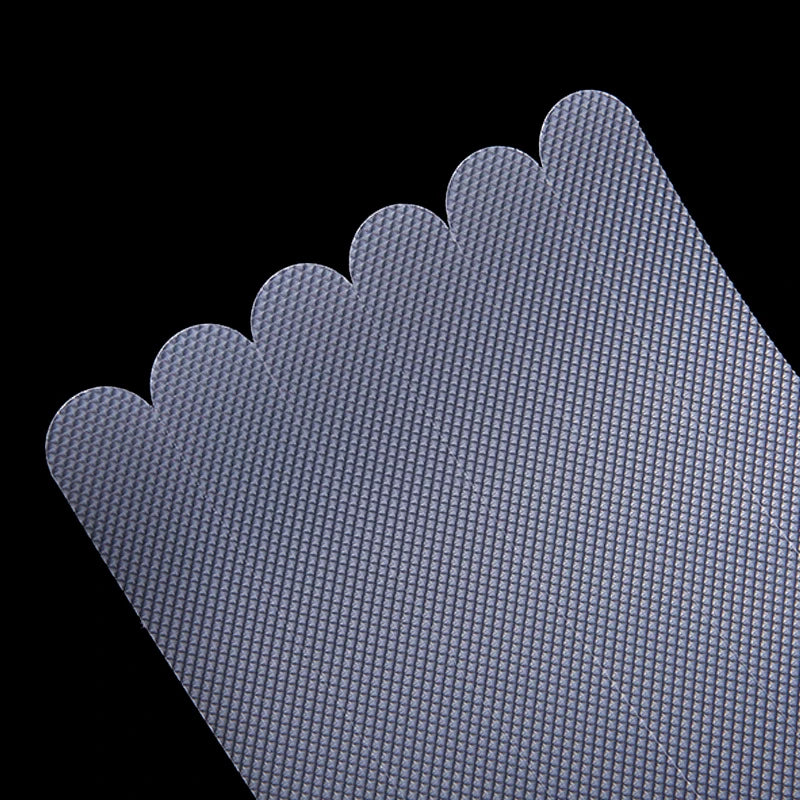 tapis bain antidérapant transparent rayures texturé moderne adhésif pack 6pcs