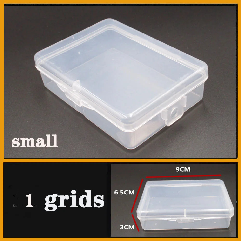 boite rangement plastique transparente compartiments ajustables bijoux petits objets divers