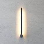 lampe murale moderne minimaliste noir réglable intensité ampoules led 65cm 85cm