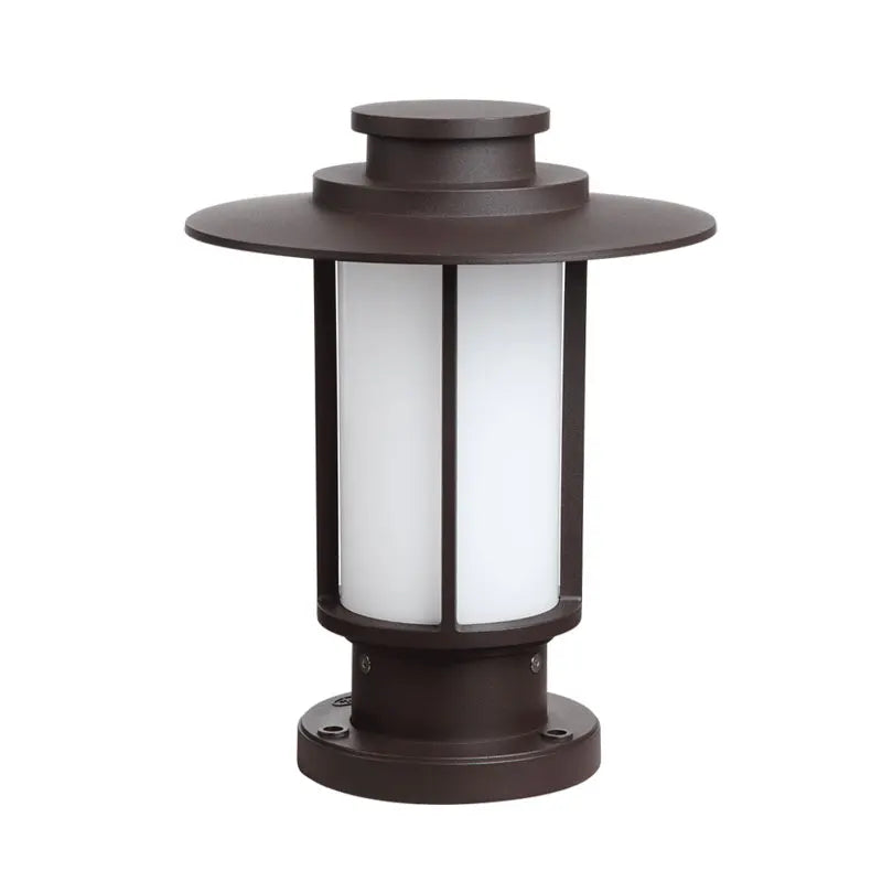 lampe sol marron foncé classique ip65 led base e27 matériau aluminium oeilletextérieur autonomeparquetintérieur