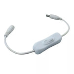 interrupteur led noir blanc switch touch dimmer cable alimentation connecteur dc clips moderne
