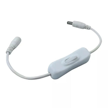 interrupteur led noir blanc switch touch dimmer cable alimentation connecteur dc clips moderne