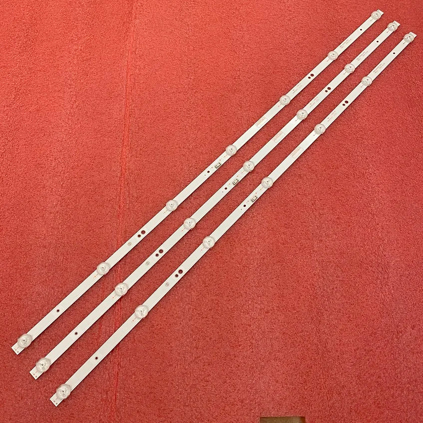bandes lumineuses led blancs rectilignes modernes connecteurs boutons fixations 15 pcs téléviseur