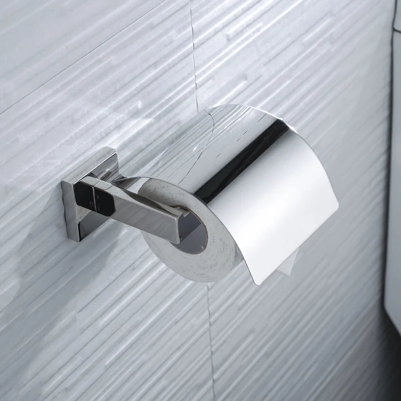 accessoires salle bain chrome modernes porte serviettes porte savon porte téléphone barres crochets vis